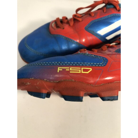 Adidas F50 Size 6 Soccer Cleats - Red/White/Blue V24800 - Picture 8 of 12
